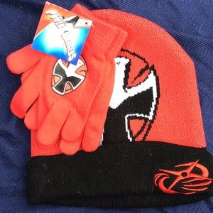 Power Rangers Kids Beanie and Gloves with Bonus